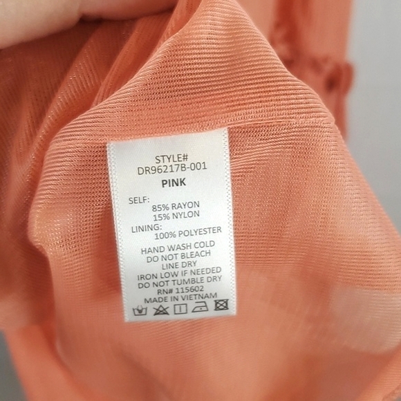 All In Favor Peach Pink‎ Midi Dress - Picture 11 of 11